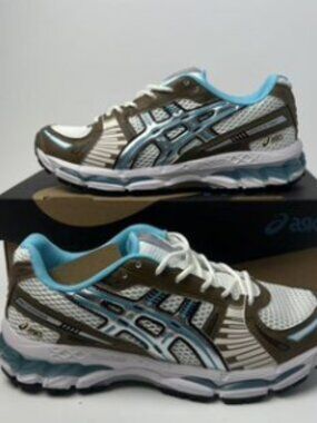 ASICS Gel Kayano Brown / Blue Running Sneakers